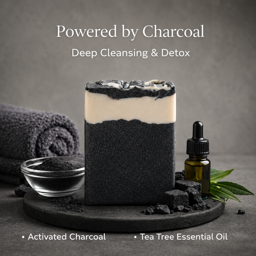 Charcoal Cold Process Soap - Raw Magic bath & body